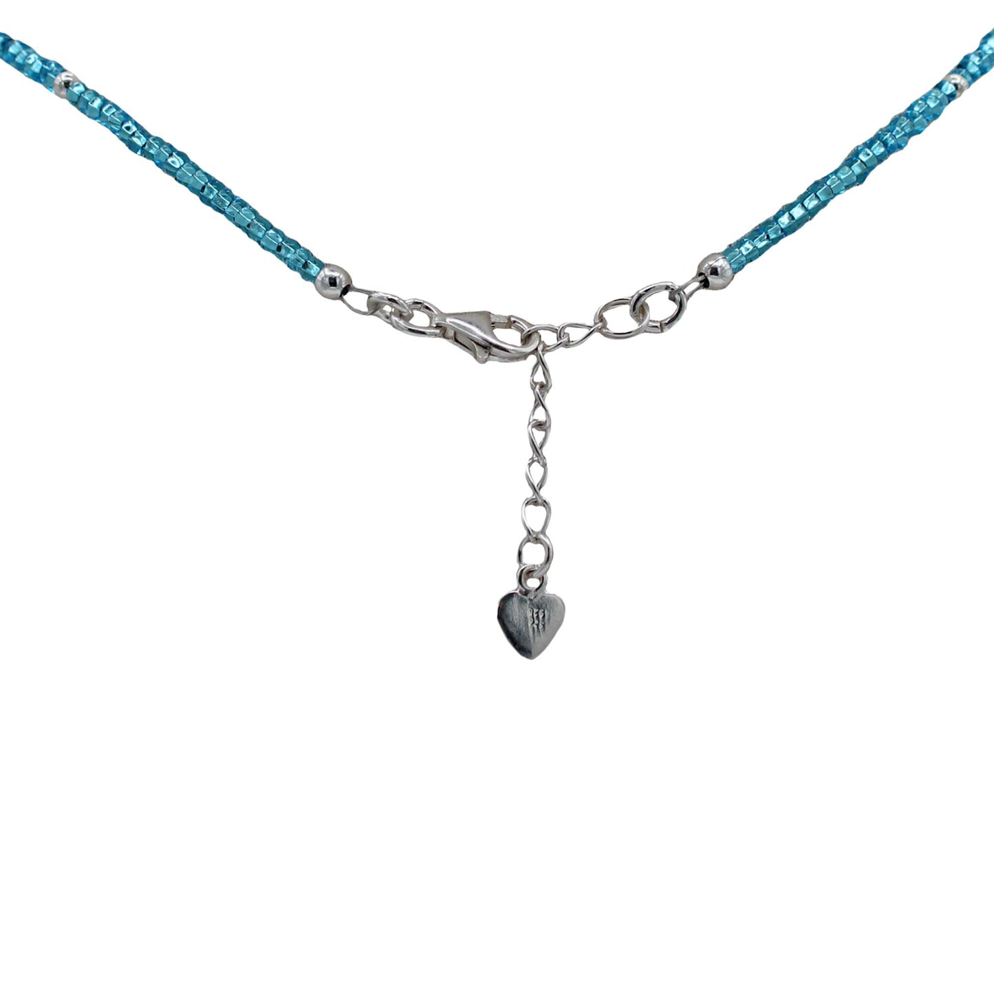 Turquoise & Silver Bead Necklace