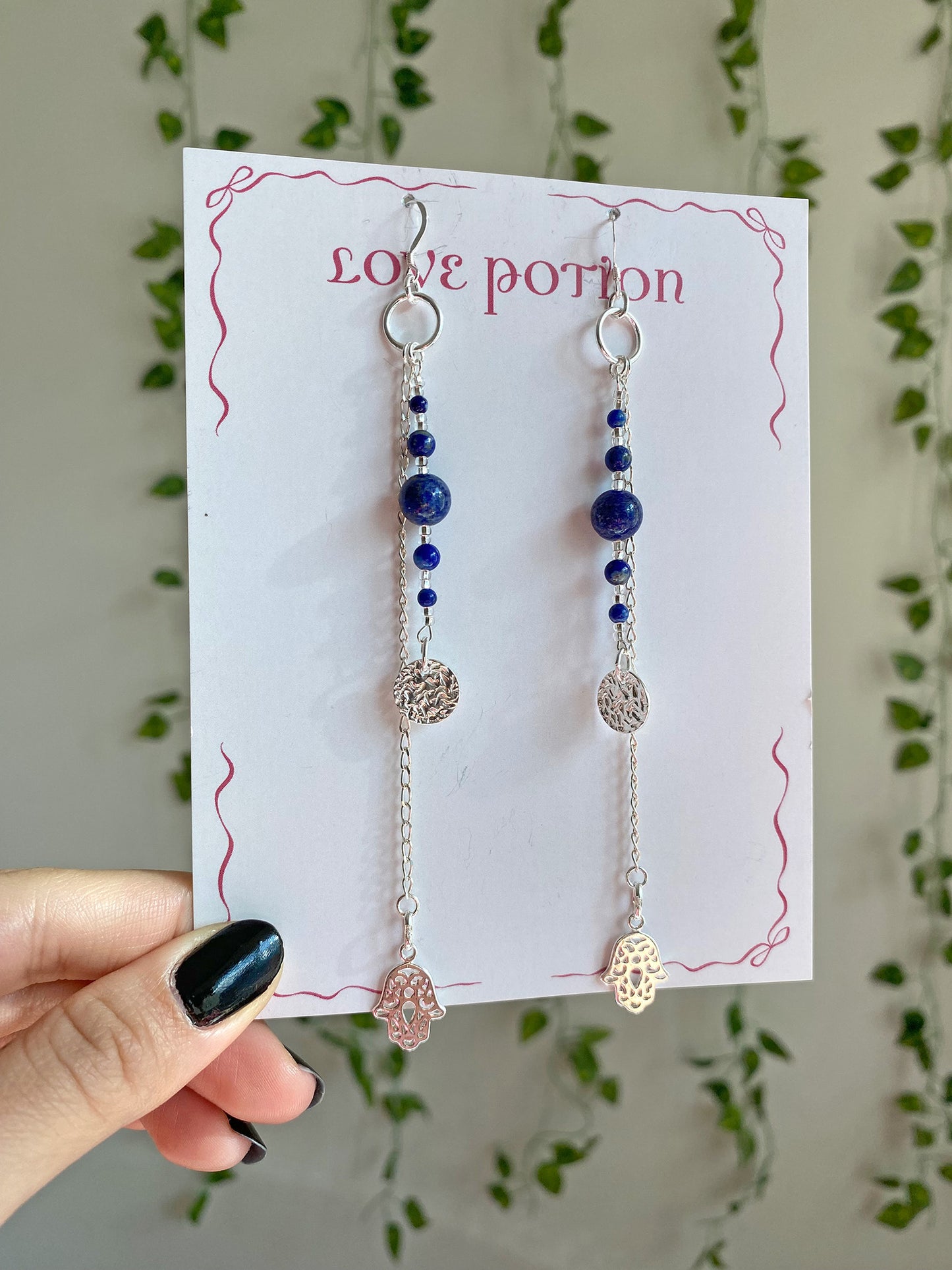 Speak It Into Existence Lapis Lazuli Earrings