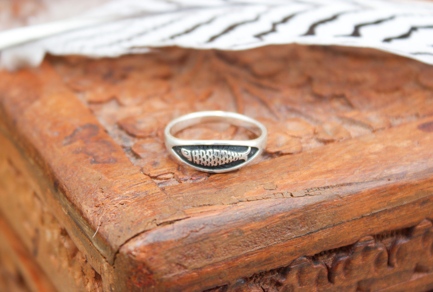 Sterling Silver Lucky Fish Ring