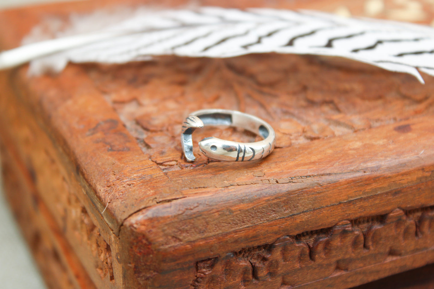Sterling Silver Fish Ring