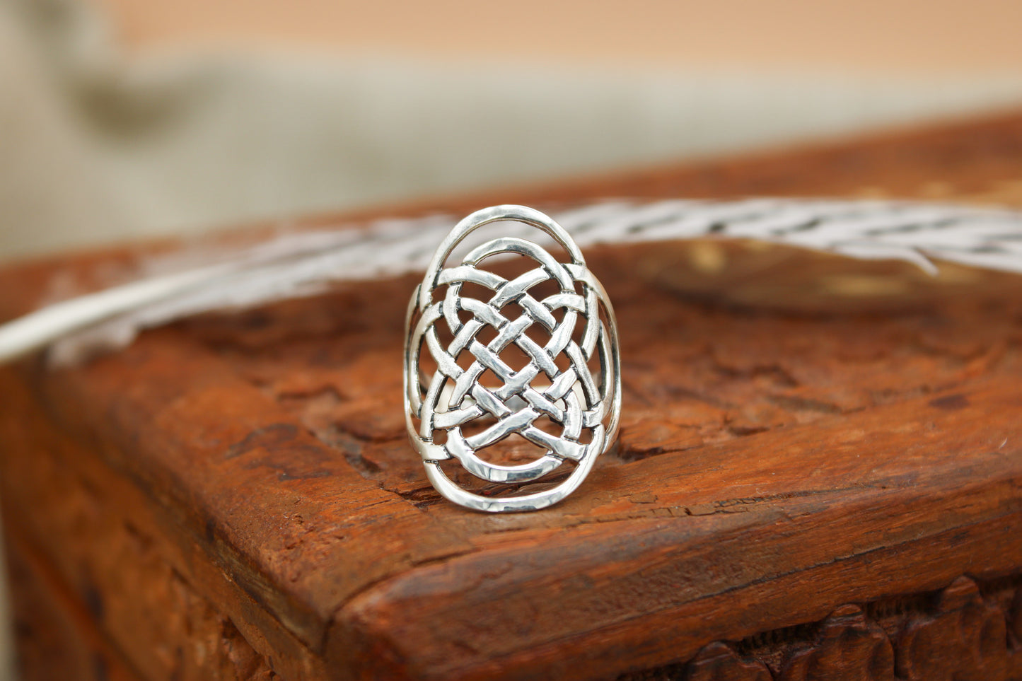 Sterling Silver Large Celtic Knot Ring