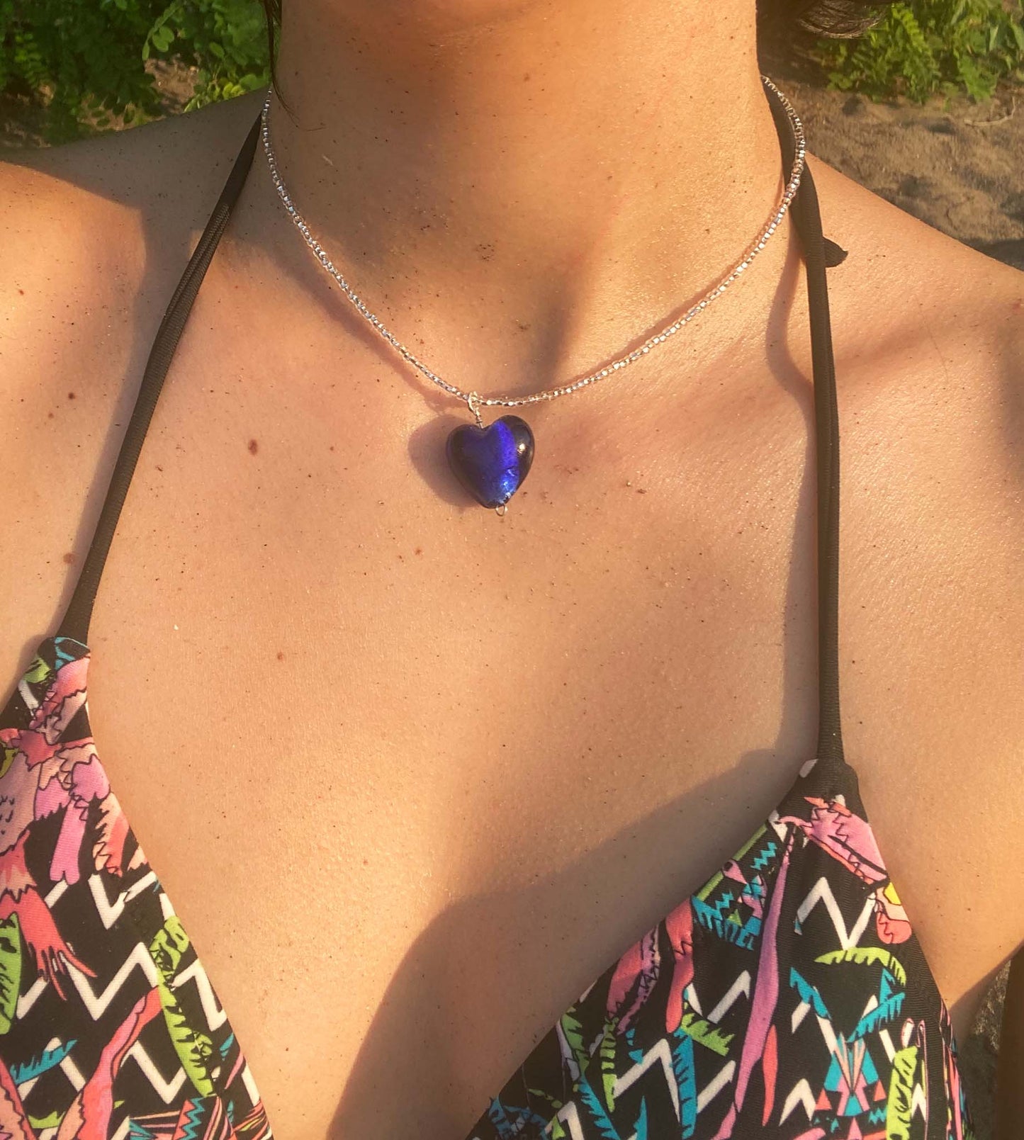 Glass Heart Necklace