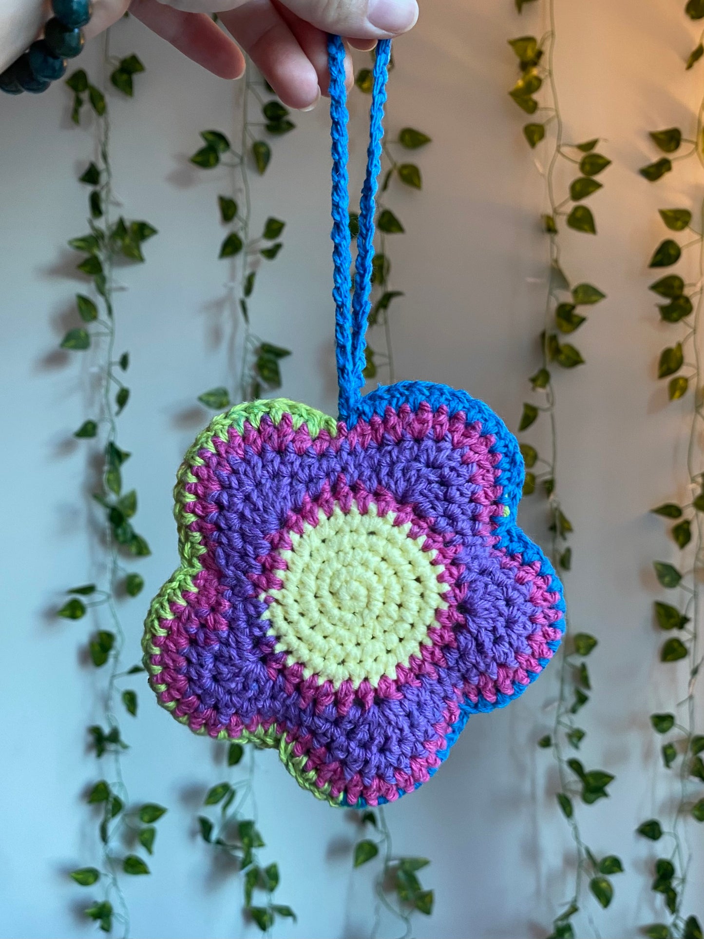 Colorful Flower Bag Charm