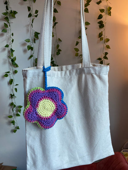 Colorful Flower Bag Charm