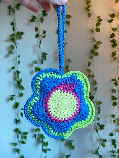 Colorful Flower Bag Charm