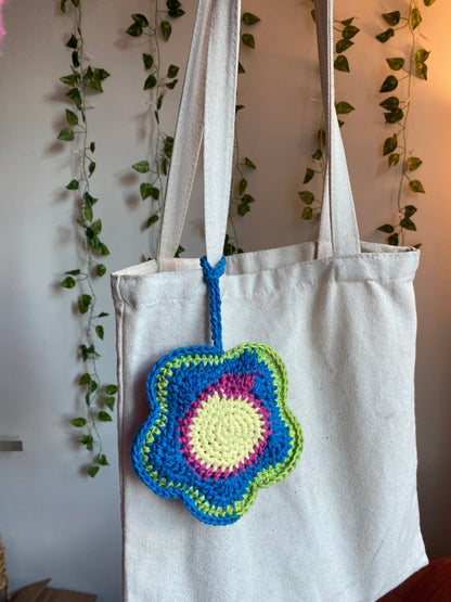 Colorful Flower Bag Charm