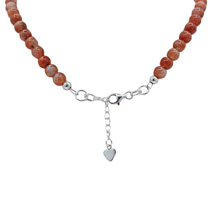 Sunstone Hamsa Necklace