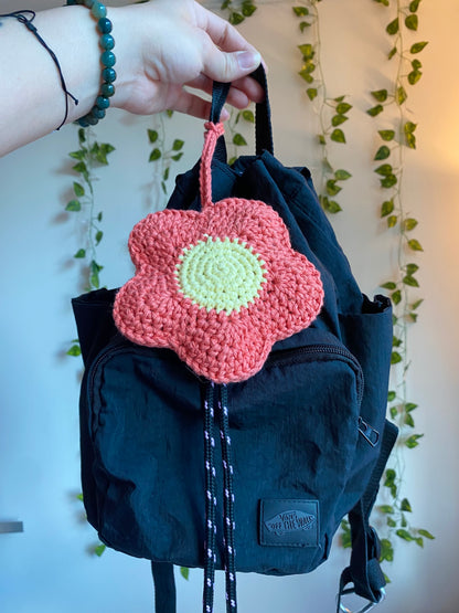 Light Pink Flower Bag Charm