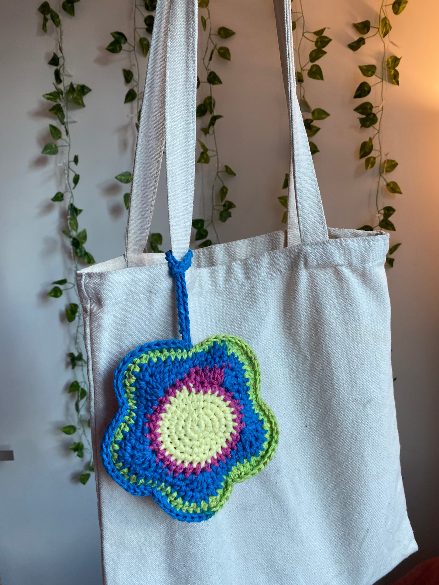 Colorful Flower Bag Charm