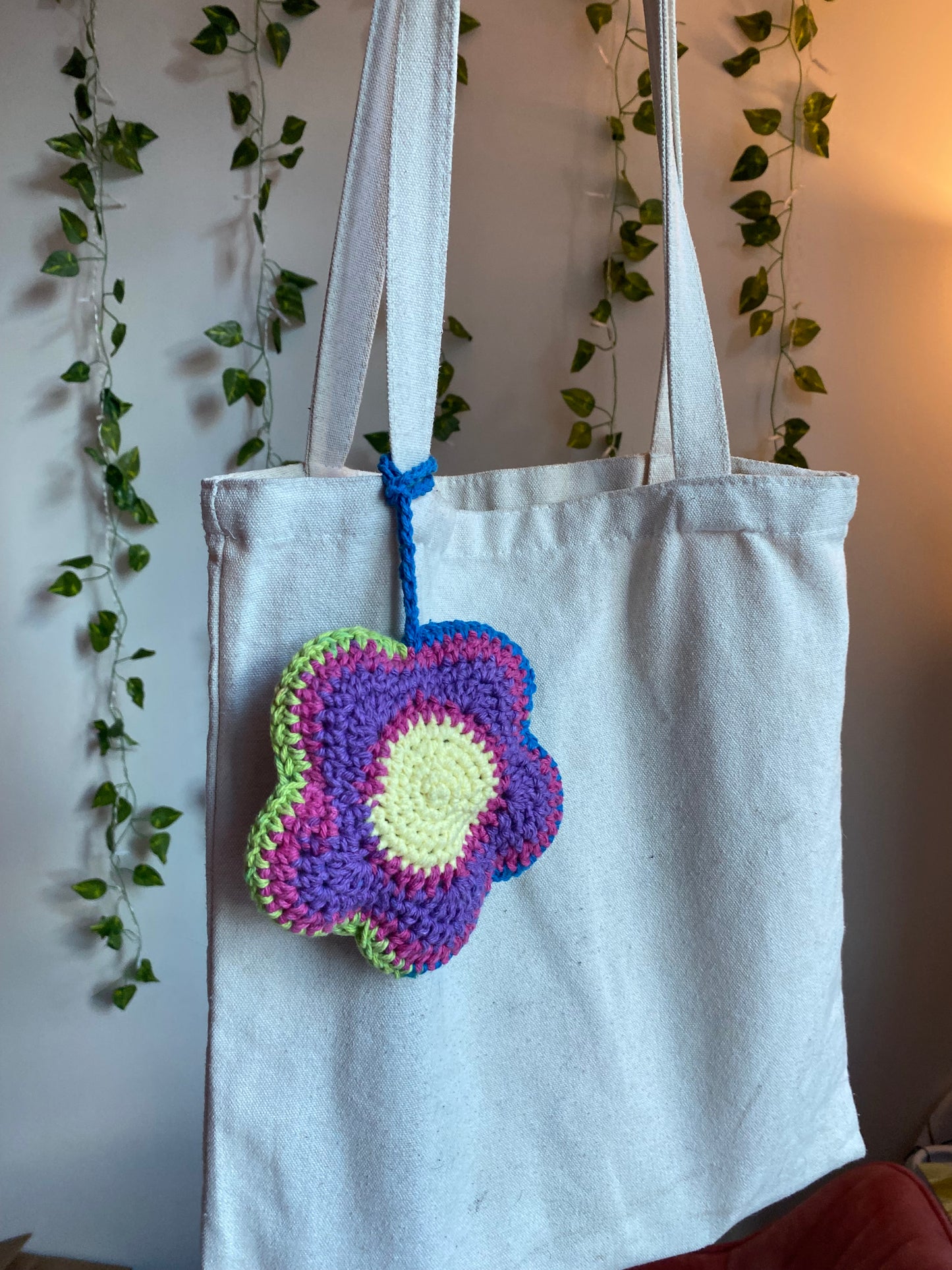 Colorful Flower Bag Charm