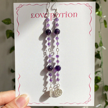 Amethyst Drop Earrings
