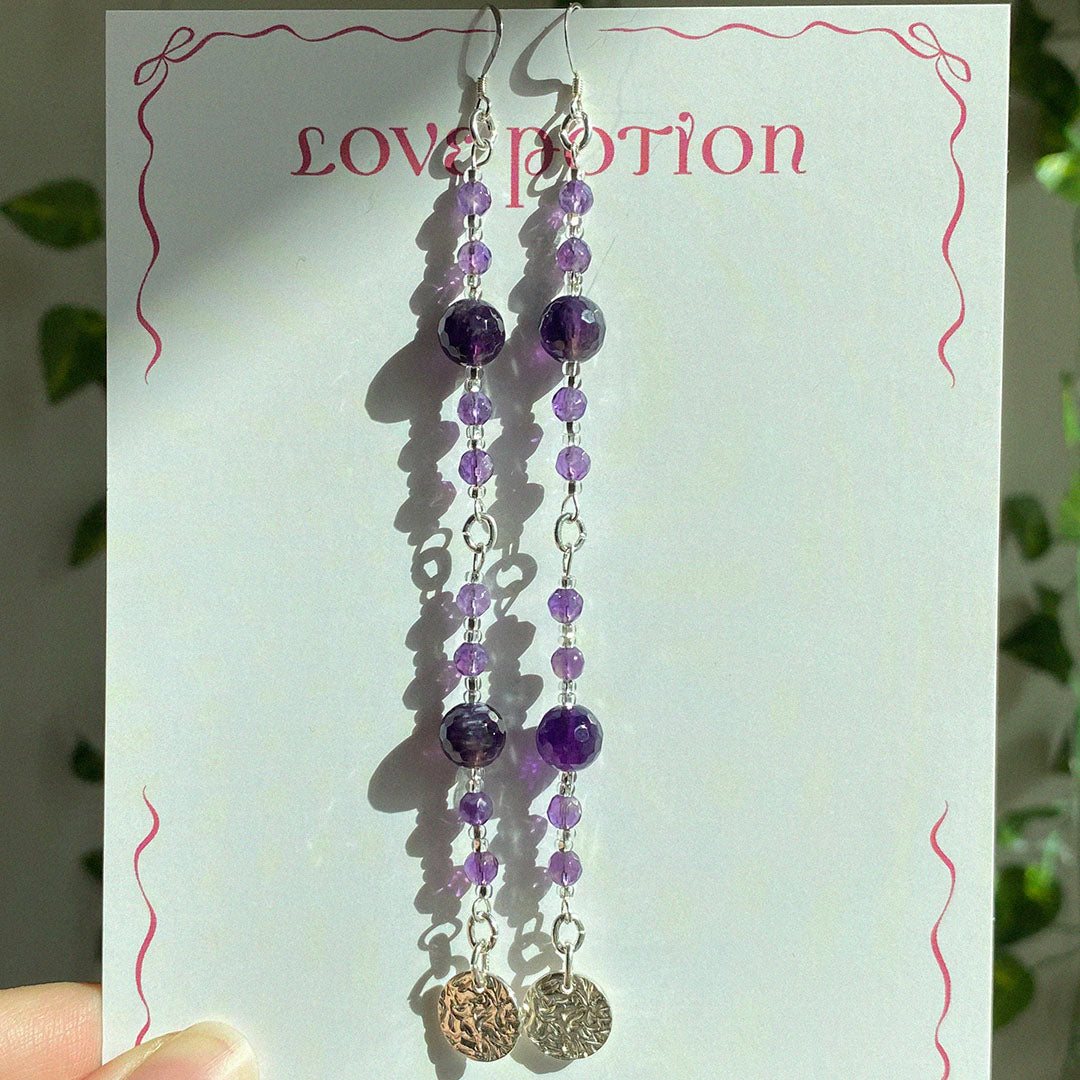 Amethyst Drop Earrings