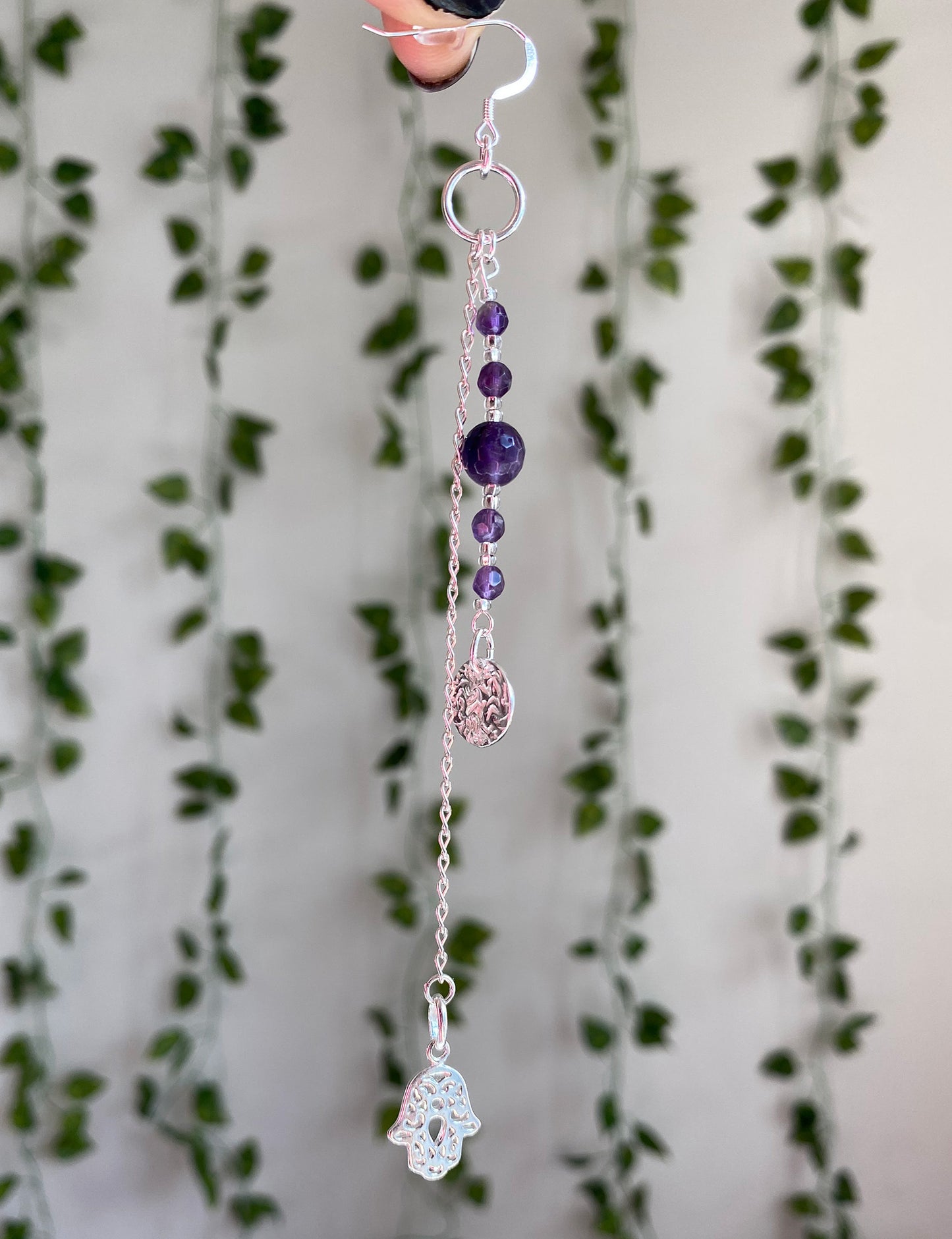 Amethyst Psychic Protection Earrings