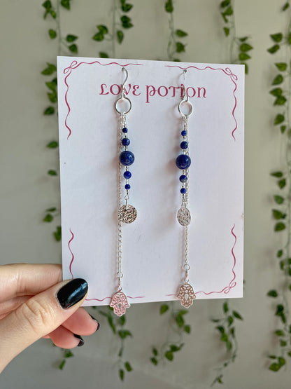 Speak It Into Existence Lapis Lazuli Earrings