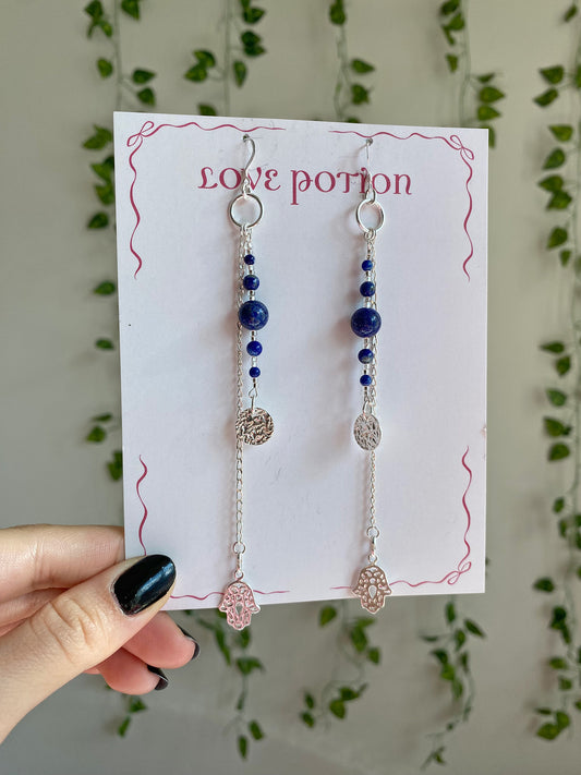 Speak It Into Existence Lapis Lazuli Earrings