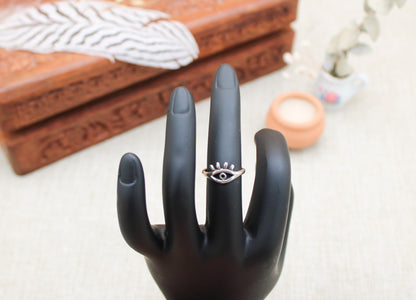 Sterling Silver All Seeing Eye Ring