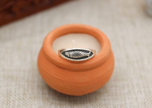 Sterling Silver Lucky Fish Ring