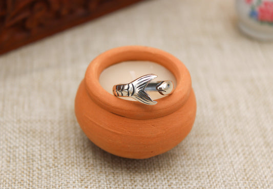 Sterling Silver Fish Ring