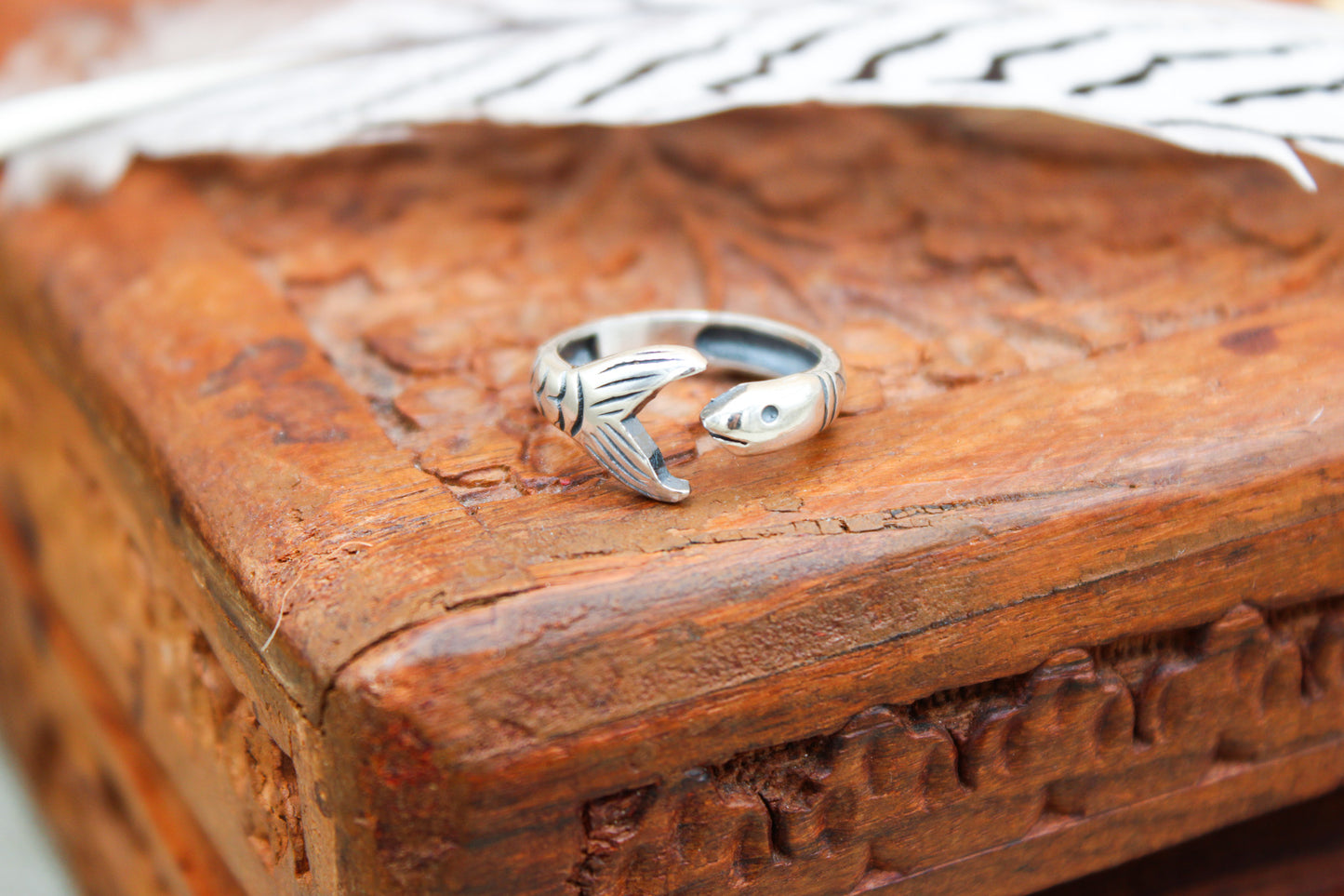 Sterling Silver Fish Ring