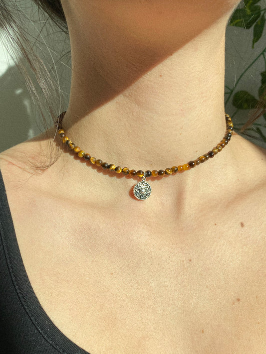 Tiger’s Eye Sun Choker