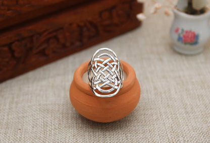 Sterling Silver Large Celtic Knot Ring
