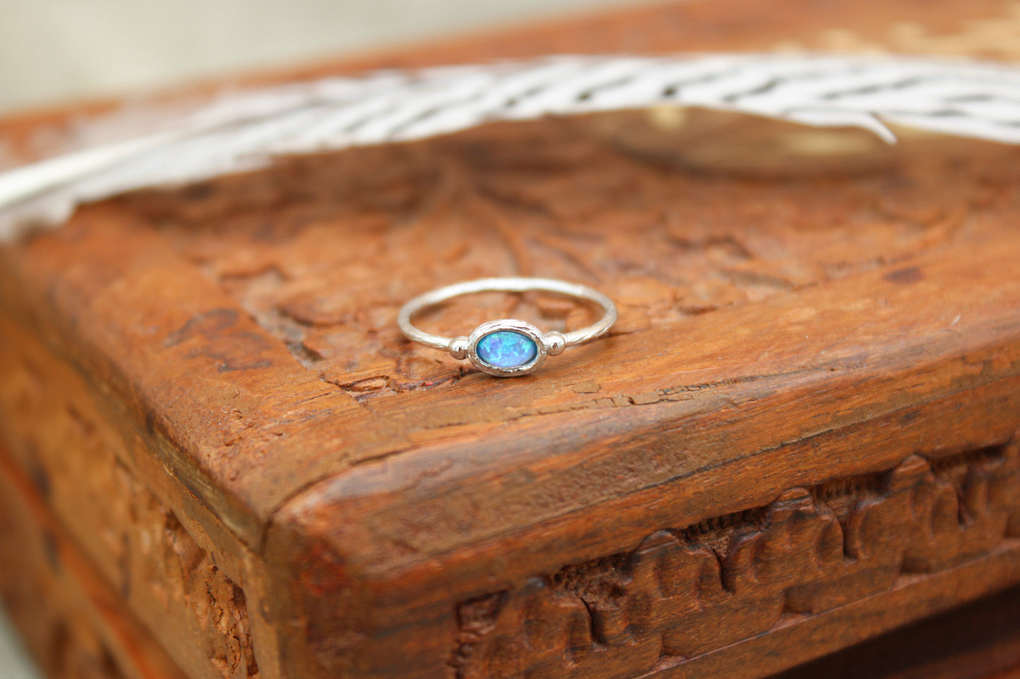Sterling Silver Opal Ring