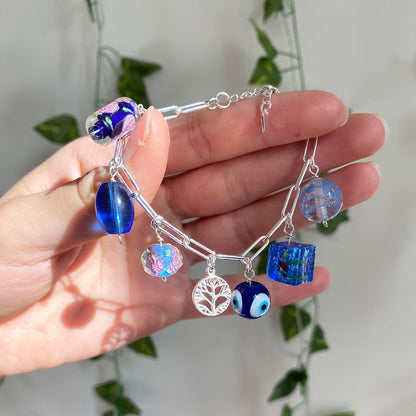 Evil Eye & Tree of Life Charm Bracelet