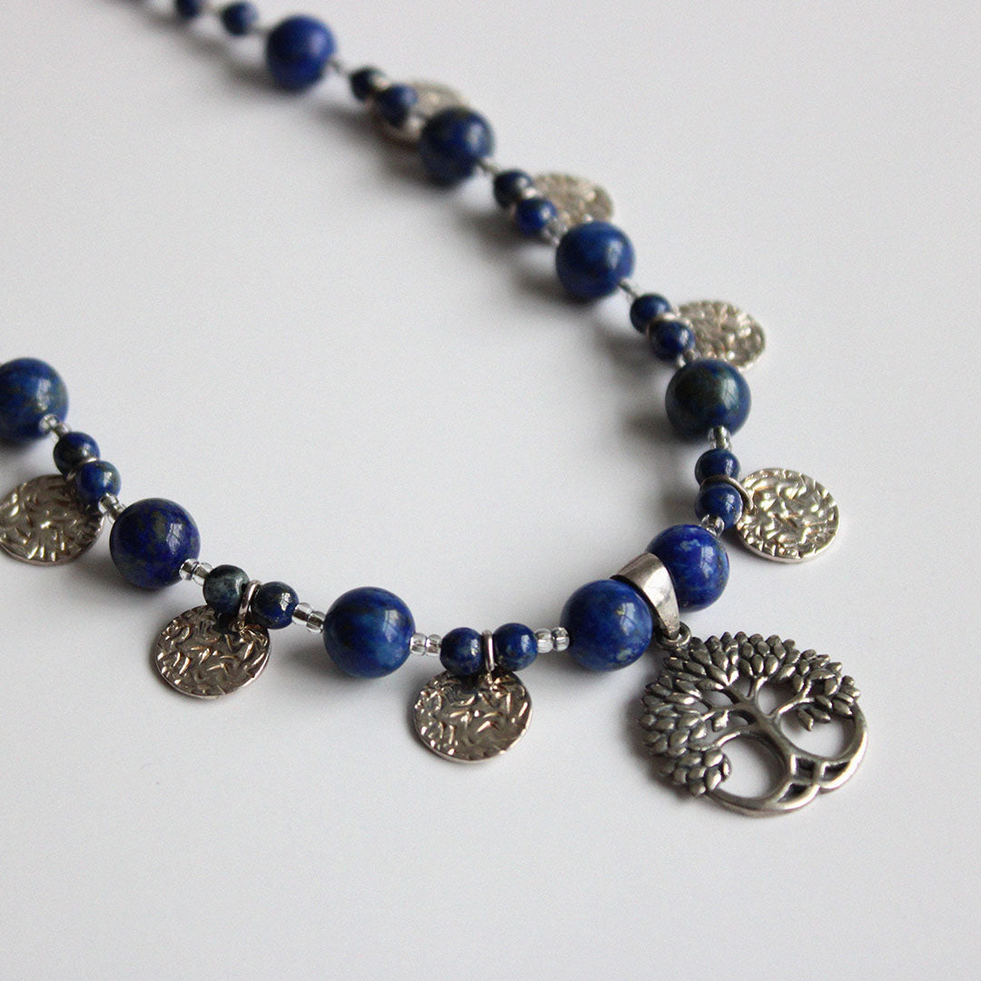 Lapis Lazuli Tree of Life Necklace