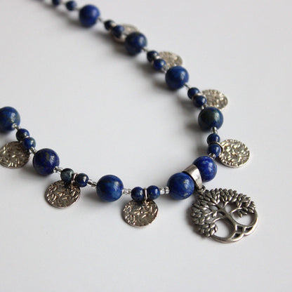 Lapis Lazuli Tree of Life Necklace
