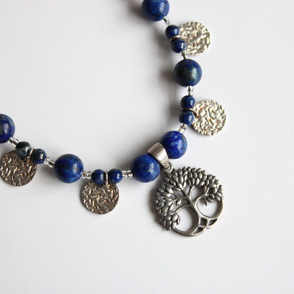 Lapis Lazuli Tree of Life Necklace