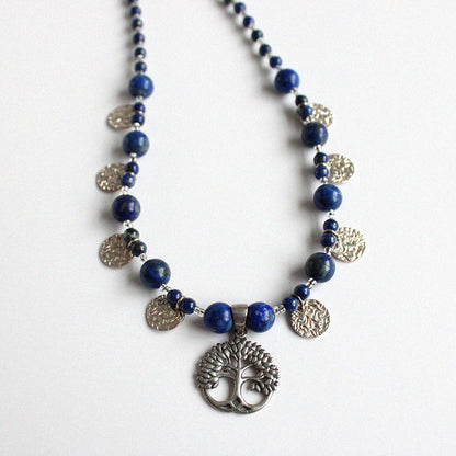 Lapis Lazuli Tree of Life Necklace