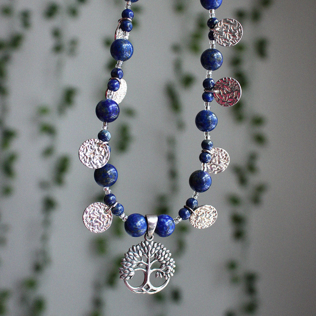 Lapis Lazuli Tree of Life Necklace