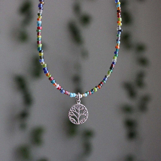 Mini Beads Tree of Life Necklace