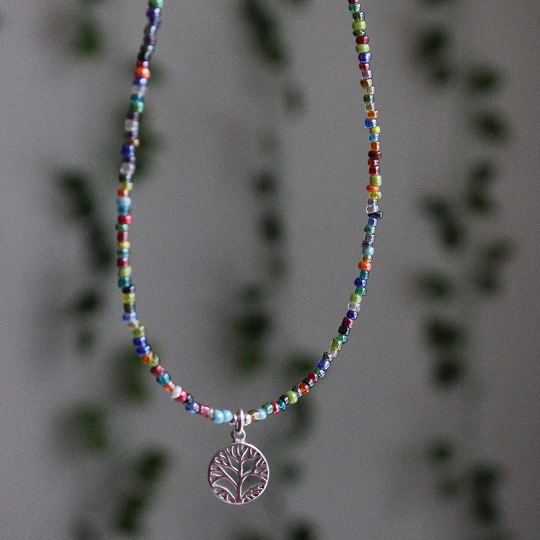 Mini Beads Tree of Life Necklace