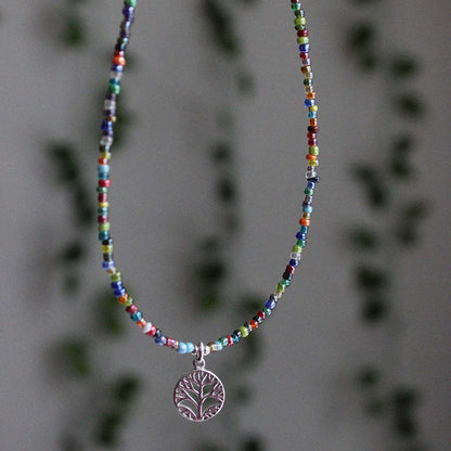 Mini Beads Tree of Life Necklace