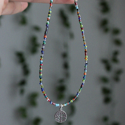 Mini Beads Tree of Life Necklace