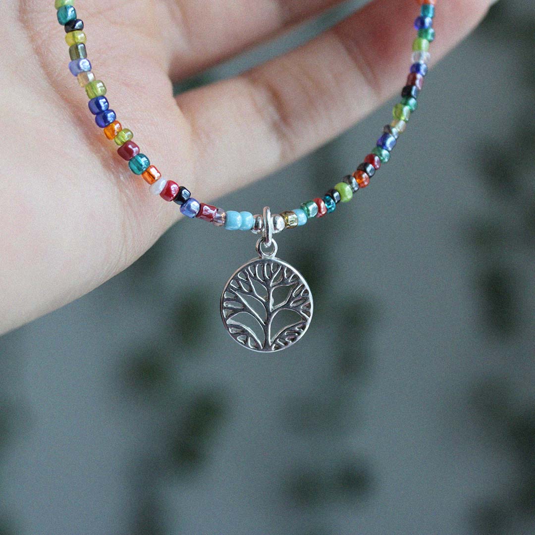 Mini Beads Tree of Life Necklace
