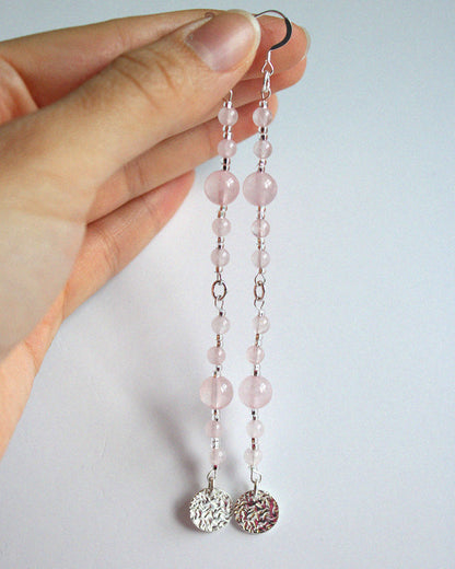 Unconditional Love Rose Quartz Earrings