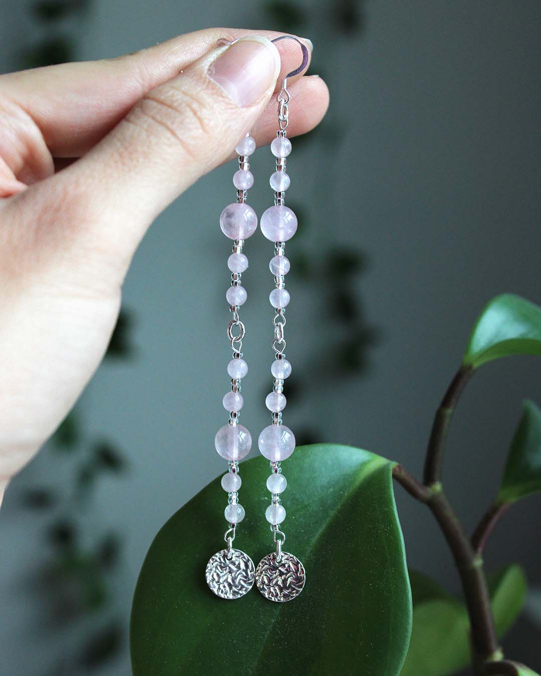 Unconditional Love Rose Quartz Earrings