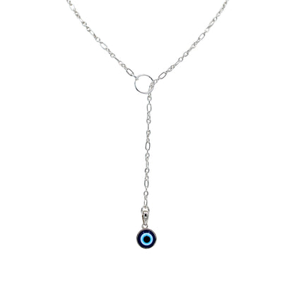 Evil Eye Rosary Style Necklace