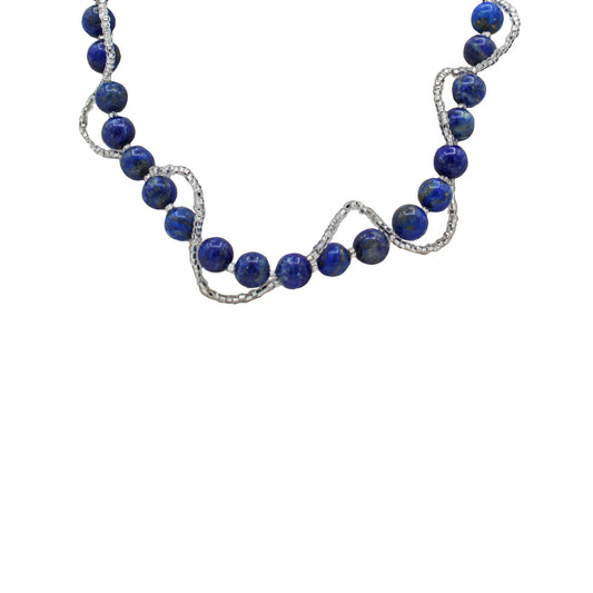 Lapis Lazuli & Glass Beads Choker