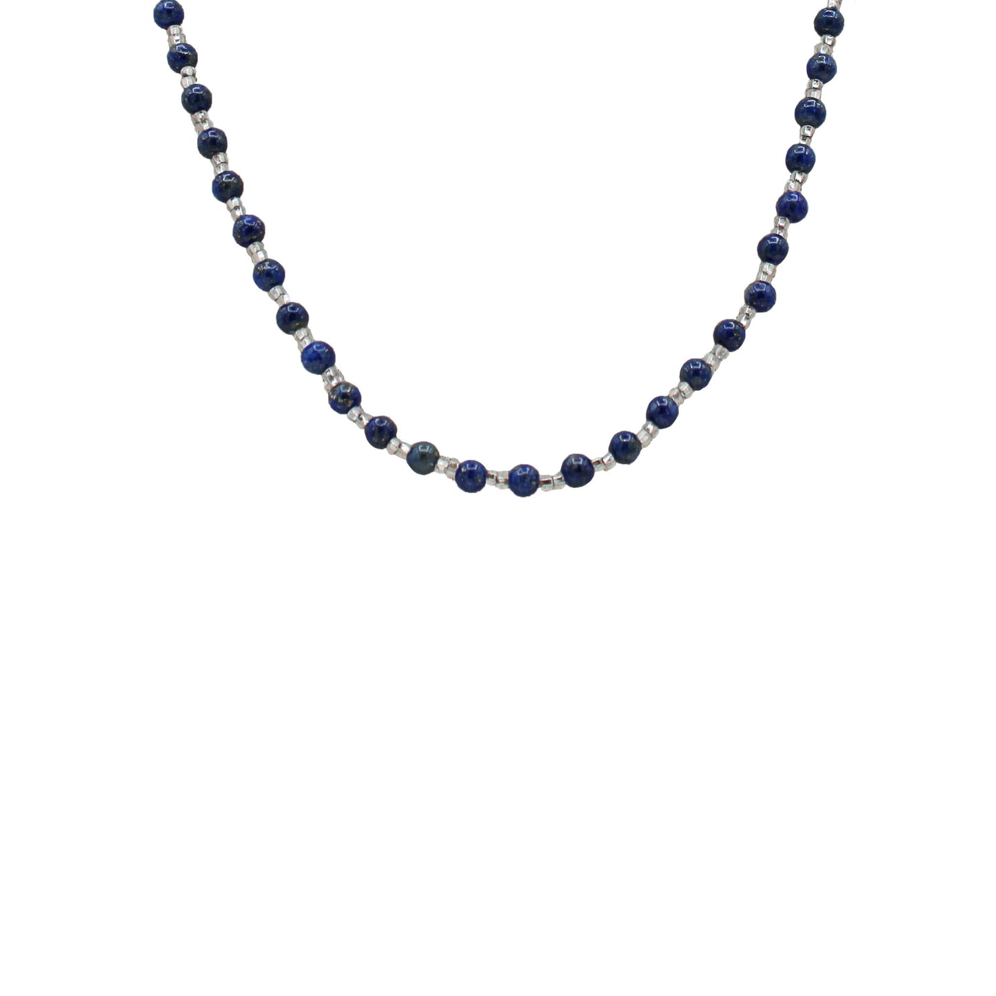 Lapis Lazuli & Glass Beads Necklace