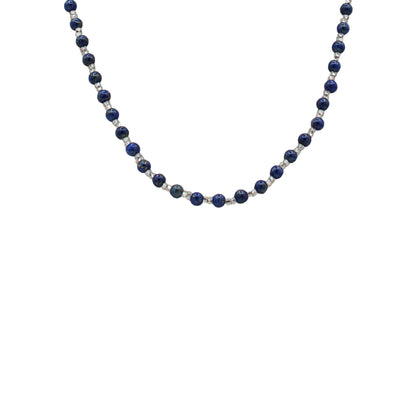 Lapis Lazuli & Glass Beads Necklace