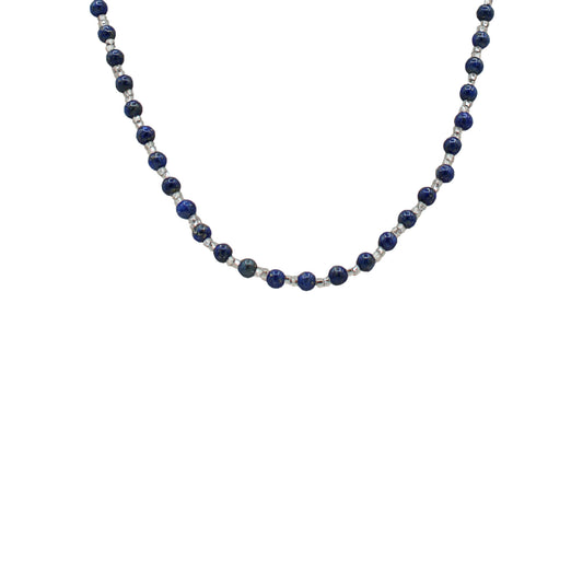 Lapis Lazuli & Glass Beads Necklace