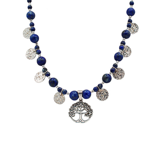 Lapis Lazuli Tree of Life Necklace