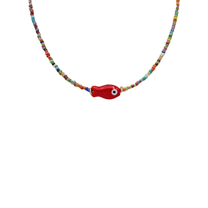 Red Fish Necklace