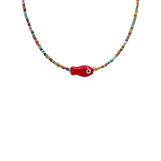 Red Fish Necklace
